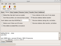Zynk screenshot: delete