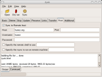 Zynk screenshot: host