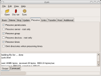 Zynk screenshot: preserve