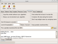 Zynk screenshot: transfer